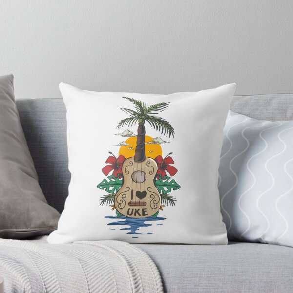 Item preview, Beach Sunset Ukulele Instrument Hawaiian Art designed and sold by MrEddie10.