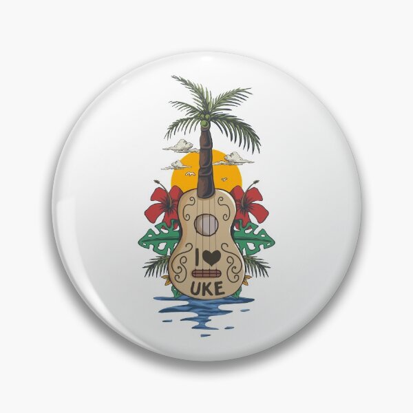 Item preview, Beach Sunset Ukulele Instrument Hawaiian Art designed and sold by MrEddie10.