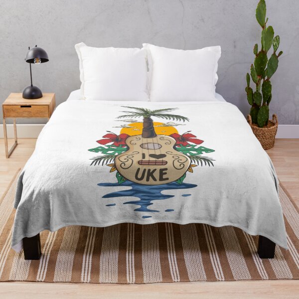 Item preview, Beach Sunset Ukulele Instrument Hawaiian Art designed and sold by MrEddie10.
