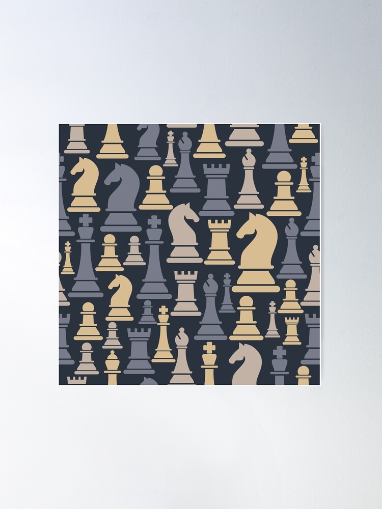 CHESS Isometric Design - NEW Art Chess Games POSTER