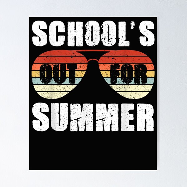 Item preview, Last Day Of Schools Out For Summer Teacher Retro Vintage T-Shirt designed and sold by Lukifo-Accel.