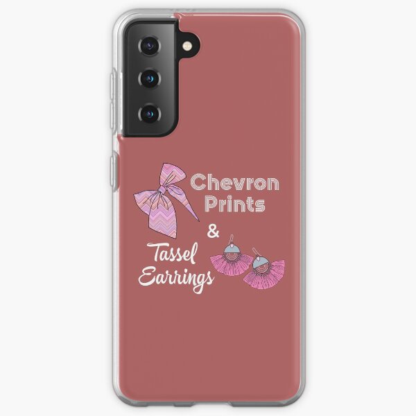 chevron prints and tassel earrings Samsung Galaxy Soft Case