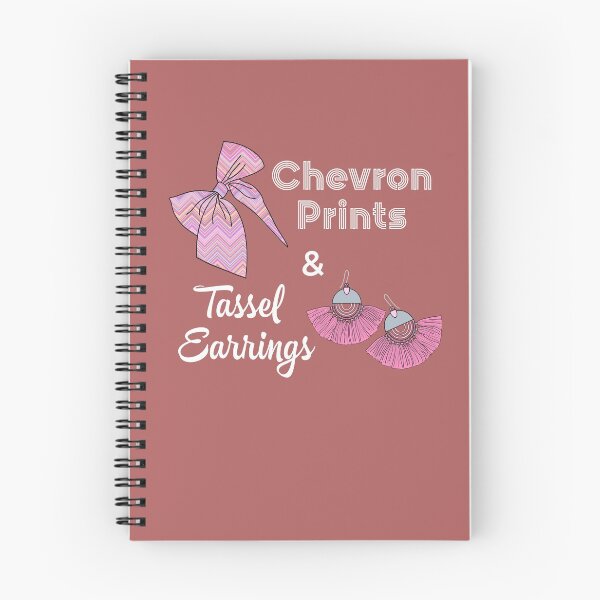 Item preview, chevron prints and tassel earrings designed and sold by champagnemoment.
