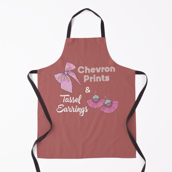 Item preview, chevron prints and tassel earrings designed and sold by champagnemoment.