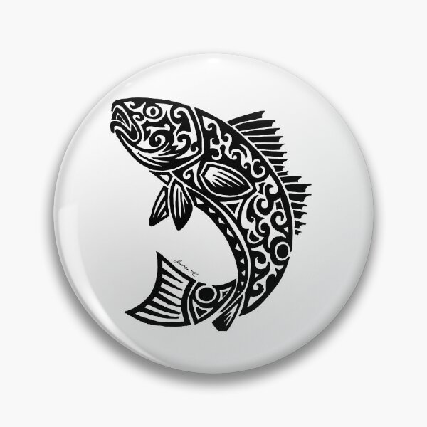 Item preview, Red Fish Tribal Design  designed and sold by KitayamaDesigns.