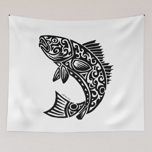 Item preview, Red Fish Tribal Design  designed and sold by KitayamaDesigns.