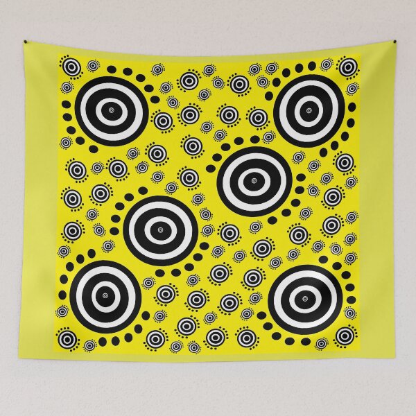 Item preview, Batik Yellow Swirls designed and sold by preethijay.