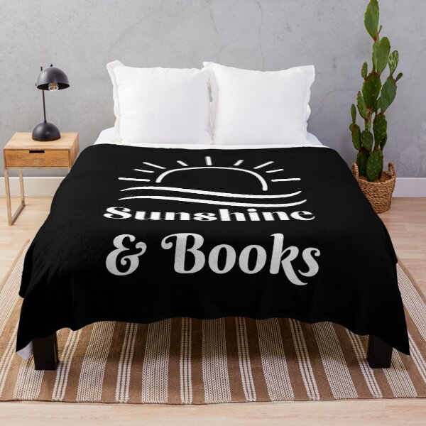 Item preview, Sunshine and Books, Book Lover, Sun, white text designed and sold by JRice66.