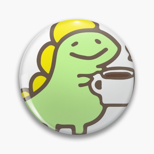 Item preview, Dinosaur with a cup of coffee designed and sold by Ingenio-DG.