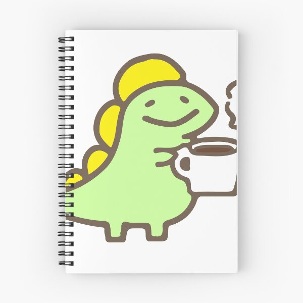 Item preview, Dinosaur with a cup of coffee designed and sold by Ingenio-DG.