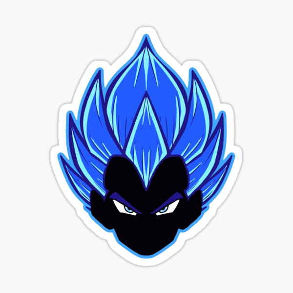 super saiyan blue evolution vegeta Sticker for Sale by Marty Thor