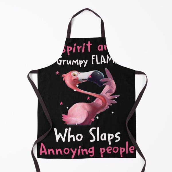 Item preview, My spirit animal is a grumpy flamingo who slaps annoying people shirt designed and sold by Lukifo-Accel.