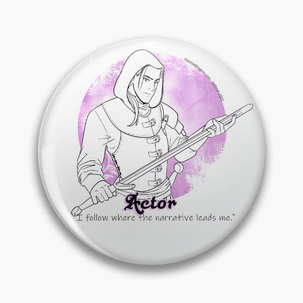Item preview, LARP Archetype - The Actor- Good on Light Backgrounds designed and sold by SeattleLARP.