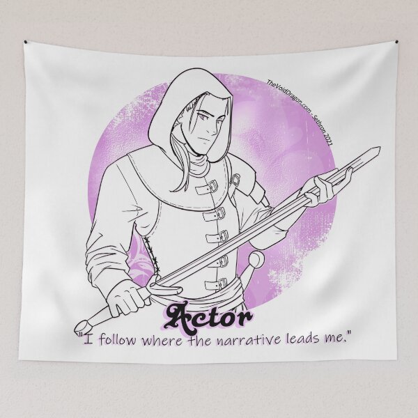 Aperçu de l'œuvre Archétype de GN - L'acteur - Bon sur fond clair créée et vendue par SeattleLARP.
