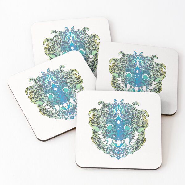 Item preview, Bali Barong - Fantasy Blue And Yellow designed and sold by Chubuter.