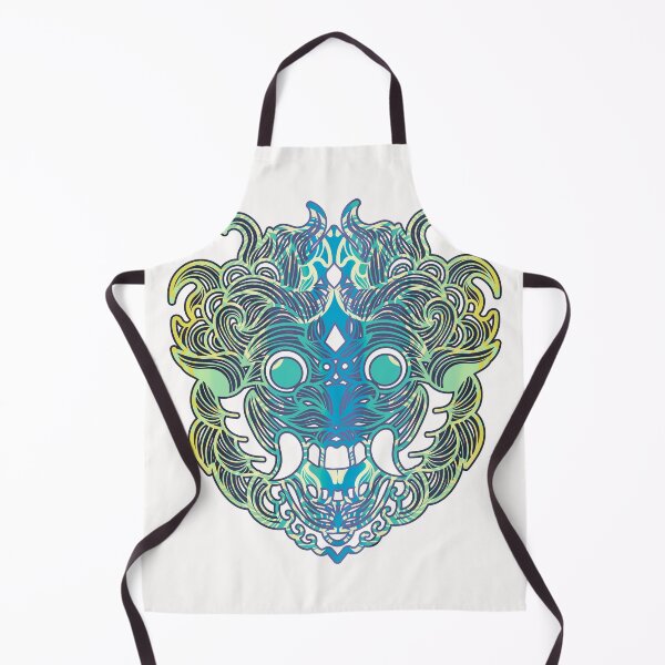 Item preview, Bali Barong - Fantasy Blue And Yellow designed and sold by Chubuter.