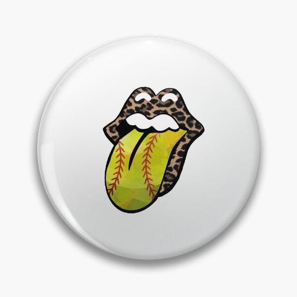 Item preview, Softball Baseball Leopard Mouth Lips designed and sold by speakupandshine.