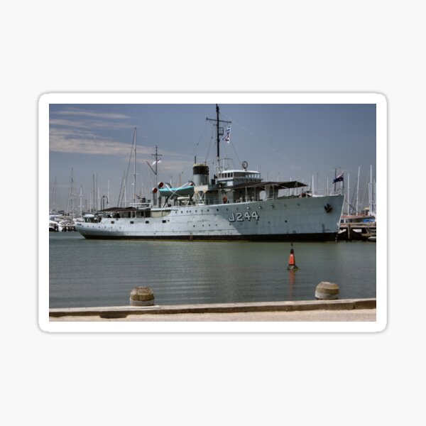 Navy Frigate Docked Sticker