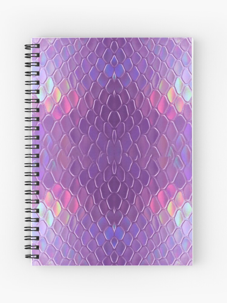 Aperçu 1 sur 3. Carnet avec l'œuvre Serpent holographique créée et vendue par vaporspearl.
