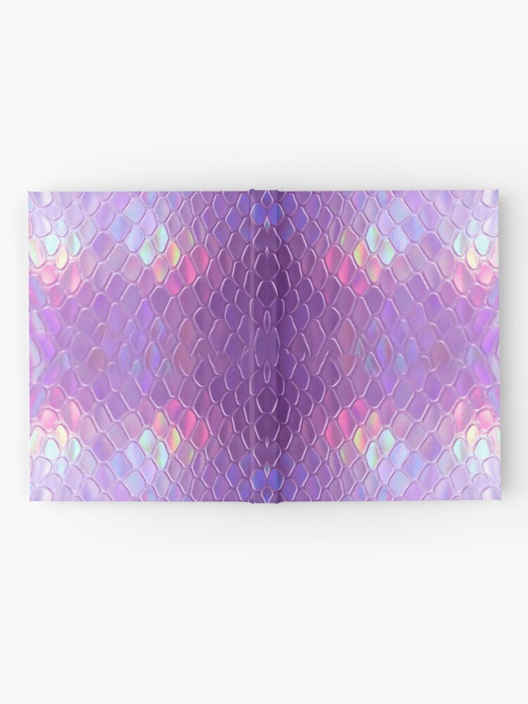 Carnet cartonné ''Serpent holographique' : autre vue