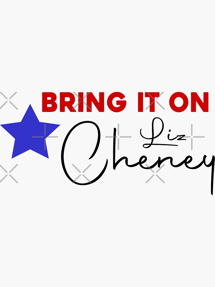 "Liz Cheney 2024 For President" Sticker by markdn45 Redbubble