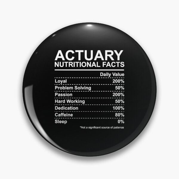 Item preview, Actuary Nutritional Facts designed and sold by HumbleShirt.