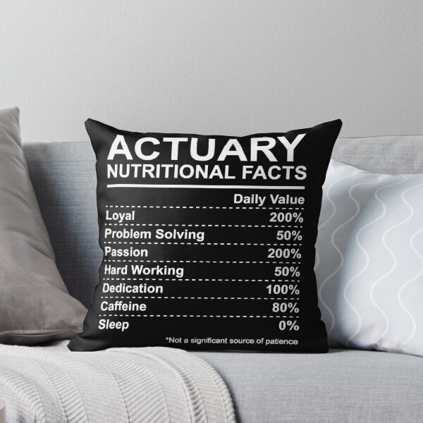 Item preview, Actuary Nutritional Facts designed and sold by HumbleShirt.