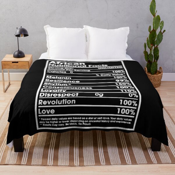 Item preview, African nutritional facts designed and sold by HumbleShirt.