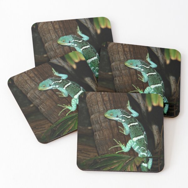 Item preview, Pastel Prowler: Vibrant Lizard Clinging to Tree Trunk Photograph designed and sold by Paul Yeatman.