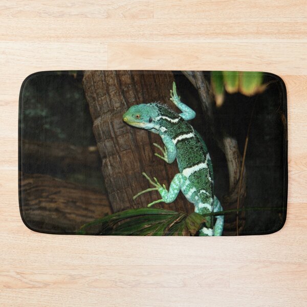 Item preview, Pastel Prowler: Vibrant Lizard Clinging to Tree Trunk Photograph designed and sold by Paul Yeatman.