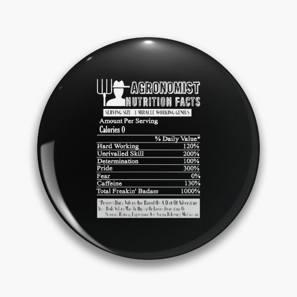 Item preview, Agronomist Nutritions Facts designed and sold by HumbleShirt.