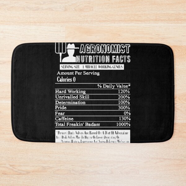 Item preview, Agronomist Nutritions Facts designed and sold by HumbleShirt.