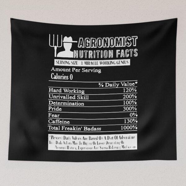 Item preview, Agronomist Nutritions Facts designed and sold by HumbleShirt.