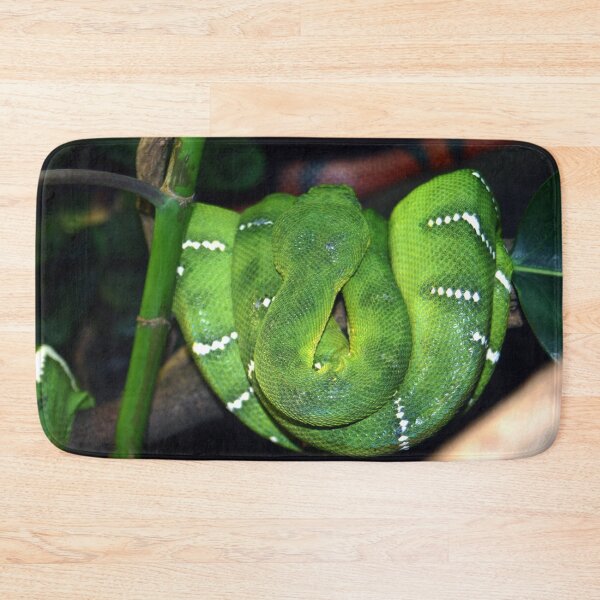 Item preview, "Serpentine Majesty: Green Jungle Python Coiled designed and sold by Paul Yeatman.