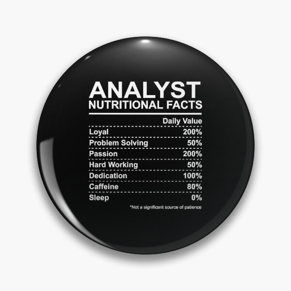 Item preview, Analyst Nutritional Facts designed and sold by HumbleShirt.