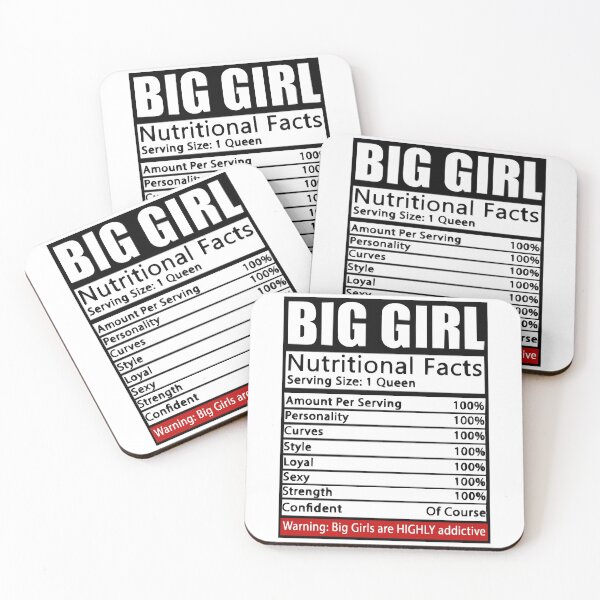 Item preview, Big girl nutritional facts designed and sold by HumbleShirt.