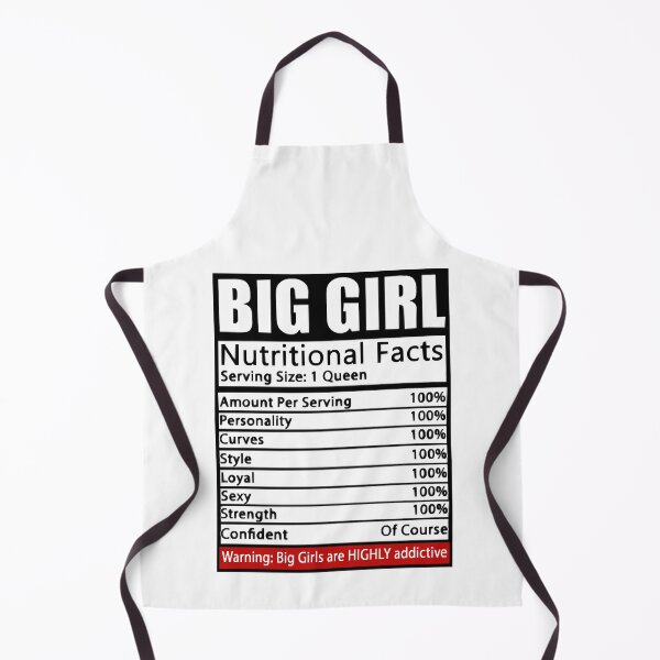 Item preview, Big girl nutritional facts designed and sold by HumbleShirt.