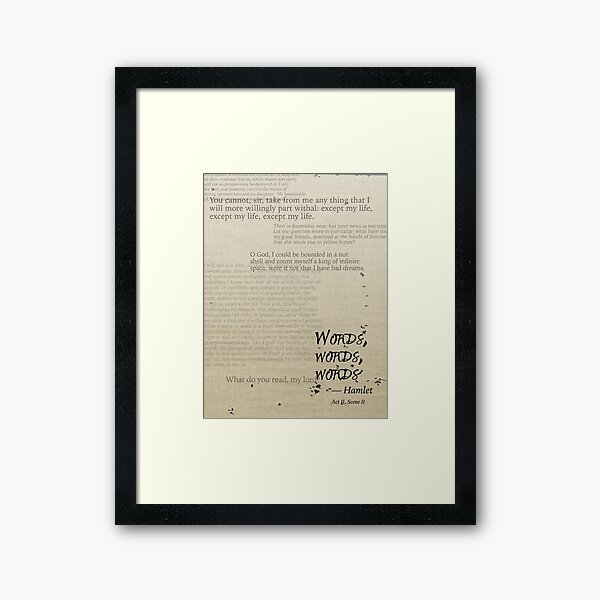 Item preview, Hamlet: Words, Words, Words designed and sold by Hannah  Malone.