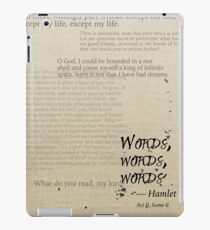 Hamlet: Words, Words, Words iPad Case/Skin