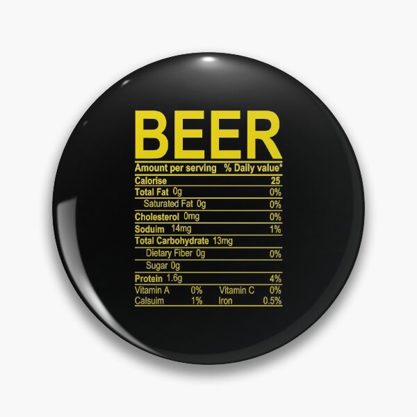 Item preview, Beer Nutritional Facts designed and sold by HumbleShirt.