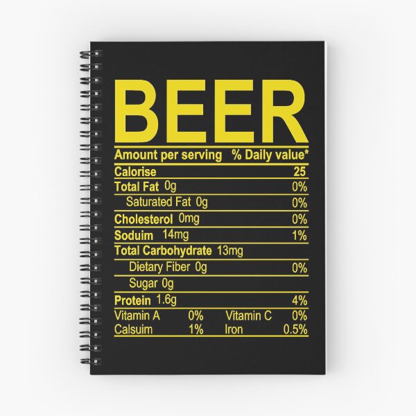 Item preview, Beer Nutritional Facts designed and sold by HumbleShirt.