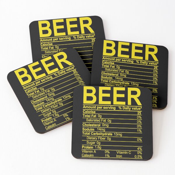 Item preview, Beer Nutritional Facts designed and sold by HumbleShirt.