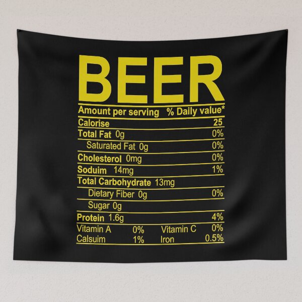 Item preview, Beer Nutritional Facts designed and sold by HumbleShirt.