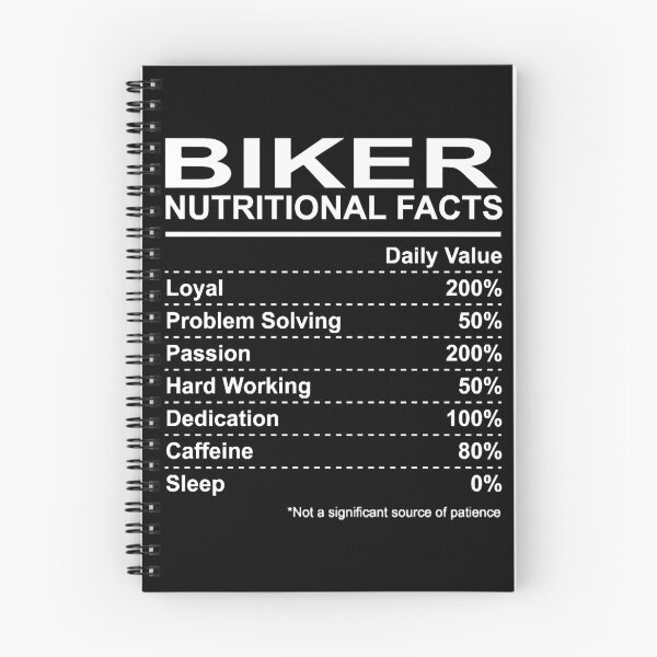Item preview, Biker Nutritional Facts designed and sold by HumbleShirt.