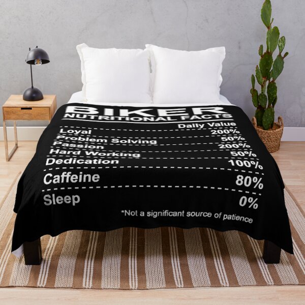 Item preview, Biker Nutritional Facts designed and sold by HumbleShirt.