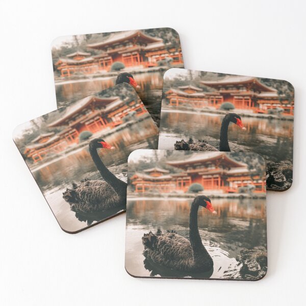 Item preview, Black Swan at Byodo-In Temple, Oahu, Hawaii designed and sold by Hawaii Dream Life.