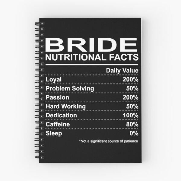 Item preview, Bride Nutritional Facts designed and sold by HumbleShirt.