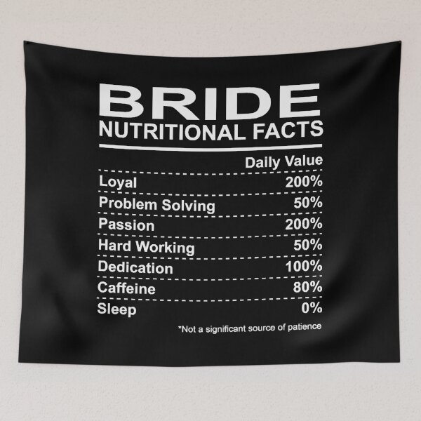 Item preview, Bride Nutritional Facts designed and sold by HumbleShirt.