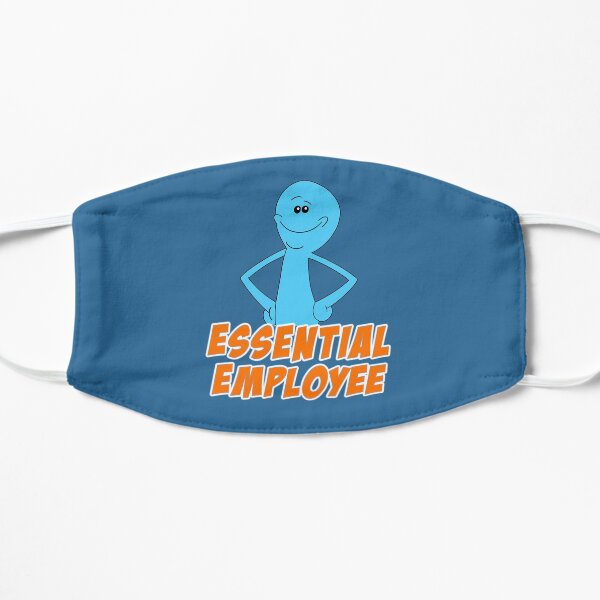 Meeseeks Essential Employee Flat Mask