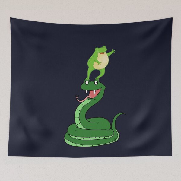 Item preview, Frog on top of snake designed and sold by vashumaso.